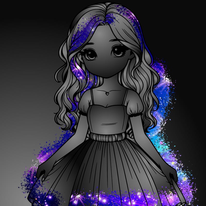 realistic girl with a dress