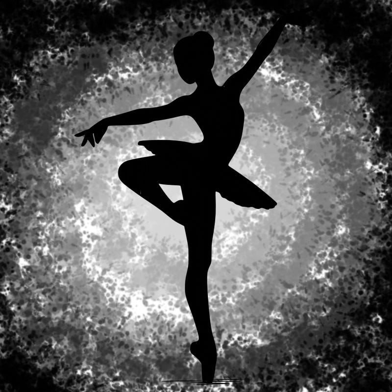 realistic person doing ballet