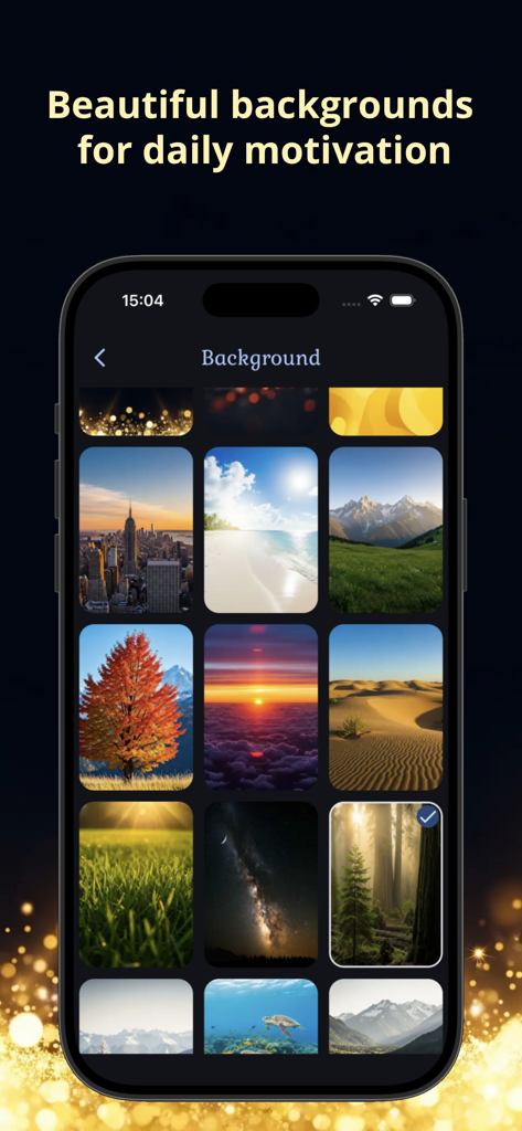 Financial Coach: Money Tips - 앱 내 일일 재정 동기 부여 명언에 사용되는 경치 좋은 자연 및 도시 풍경 배경 갤러리