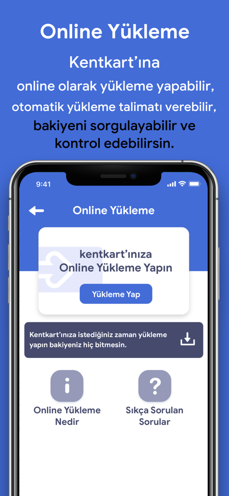 Kentkart - Kentkart 대중교통 카드 온라인 충전을 위한 모바일 인터페이스