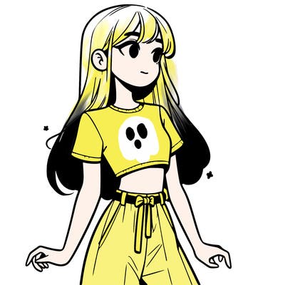 girl in a cute crop top