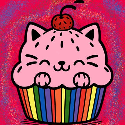 cat cupcake