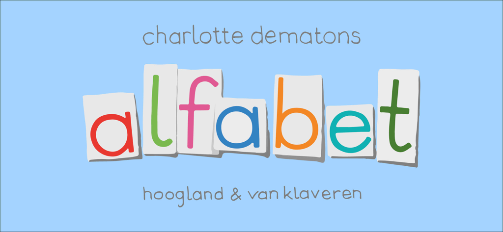 alfabet - Alfabet app title featuring colorful letters and author name
