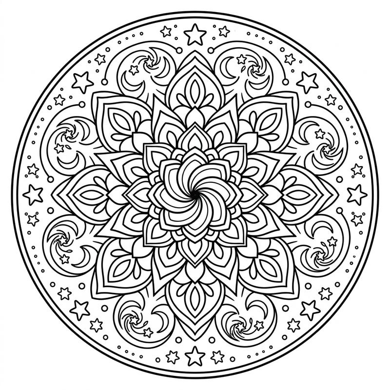 Blast off into a universe of creativity with this mesmerizing Ring Nebula Mandala coloring page! Designed for kids, its balanced lines and cosmic patterns offer an engaging and educational coloring experience.