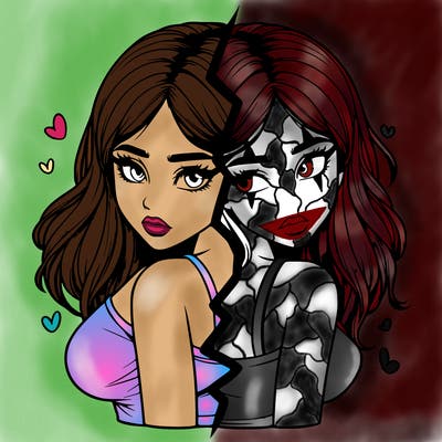 realistic girl split