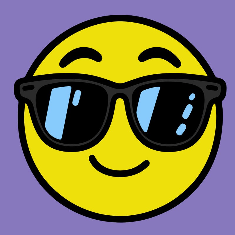 emoji with sunglasses