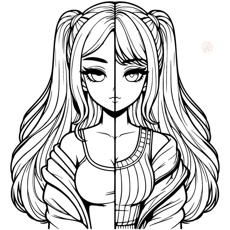 realistic girl split