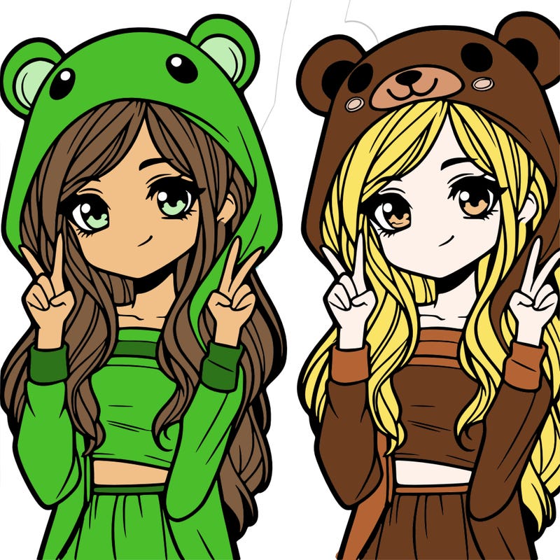 teen girl in animal costume