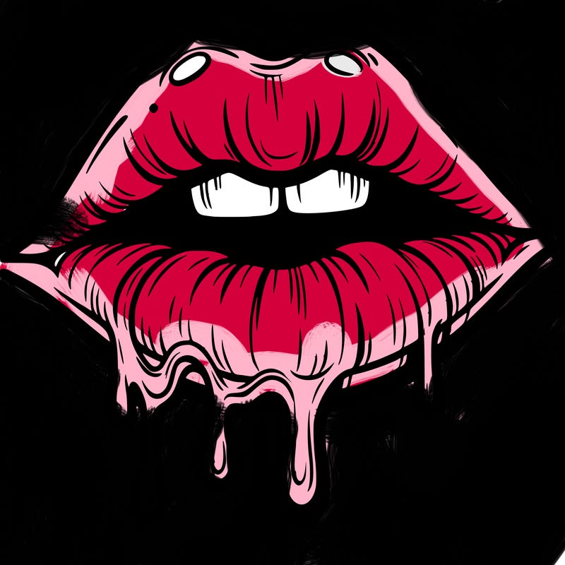lips that look realistic and drip