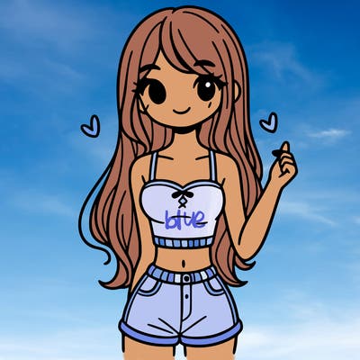 girl with cute crop top