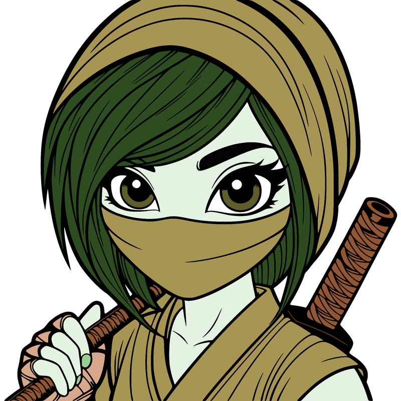 realistic ninja girl