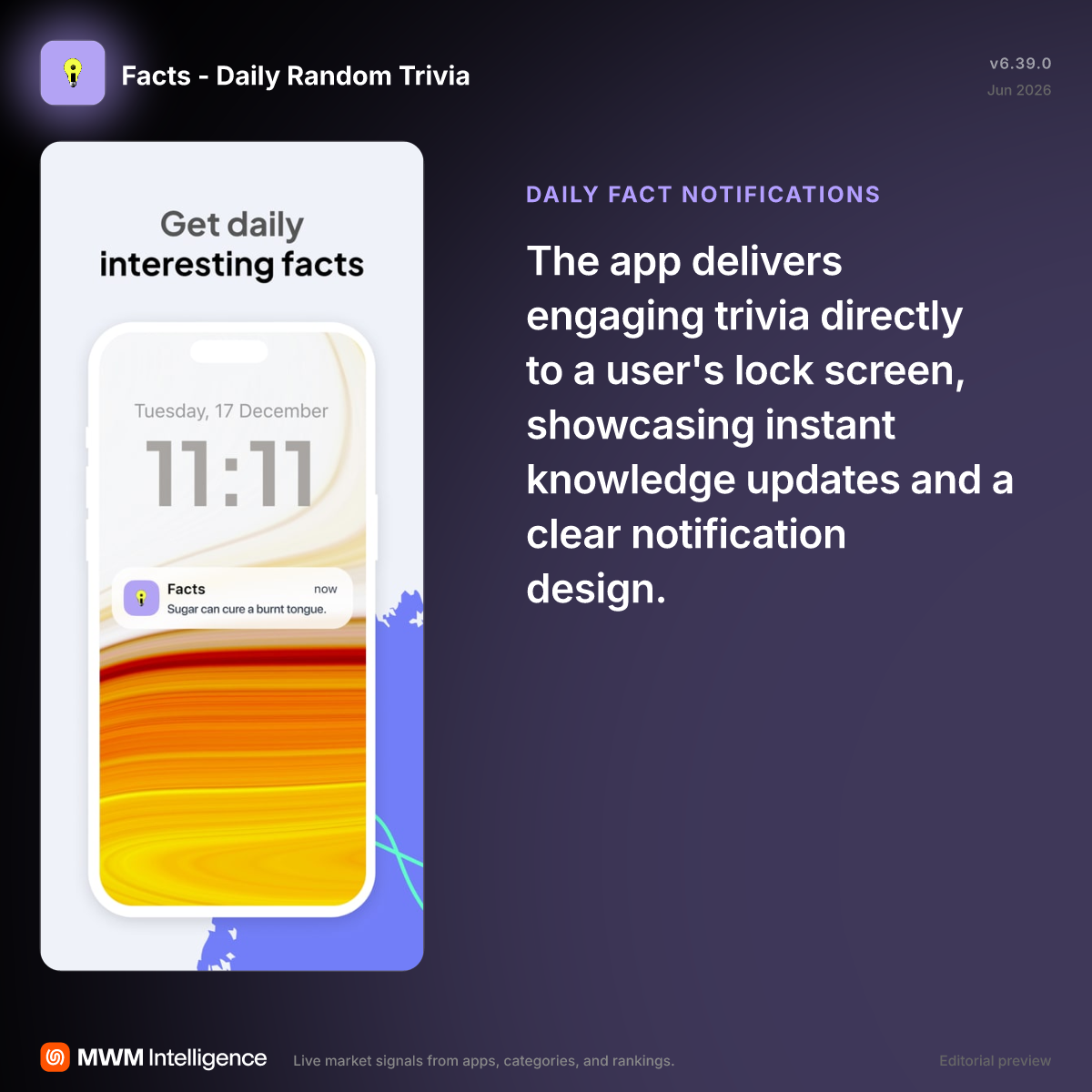 Facts - Daily Random Trivia - Reference App | MWM