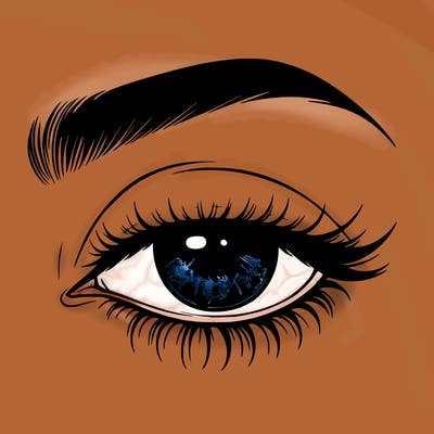 eye closed realistic