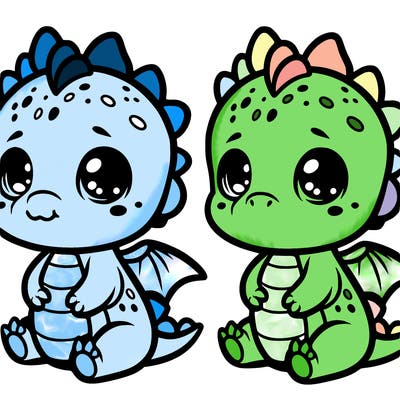 cute baby dragon