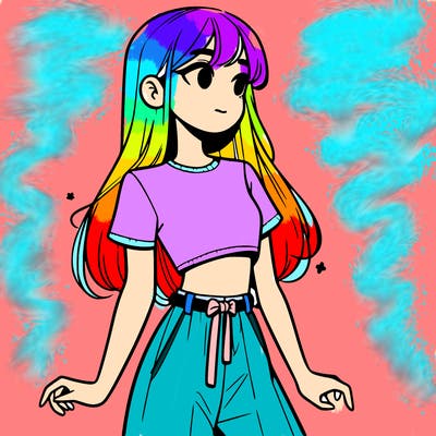 girl in a cute crop top