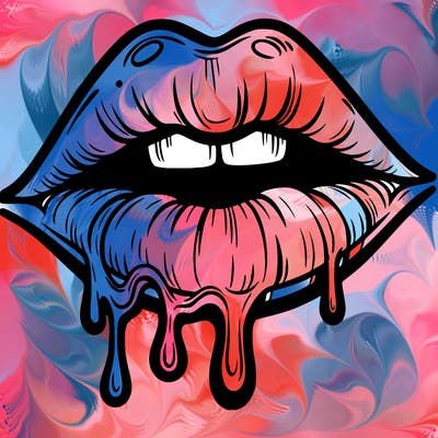 lips that look realistic and drip