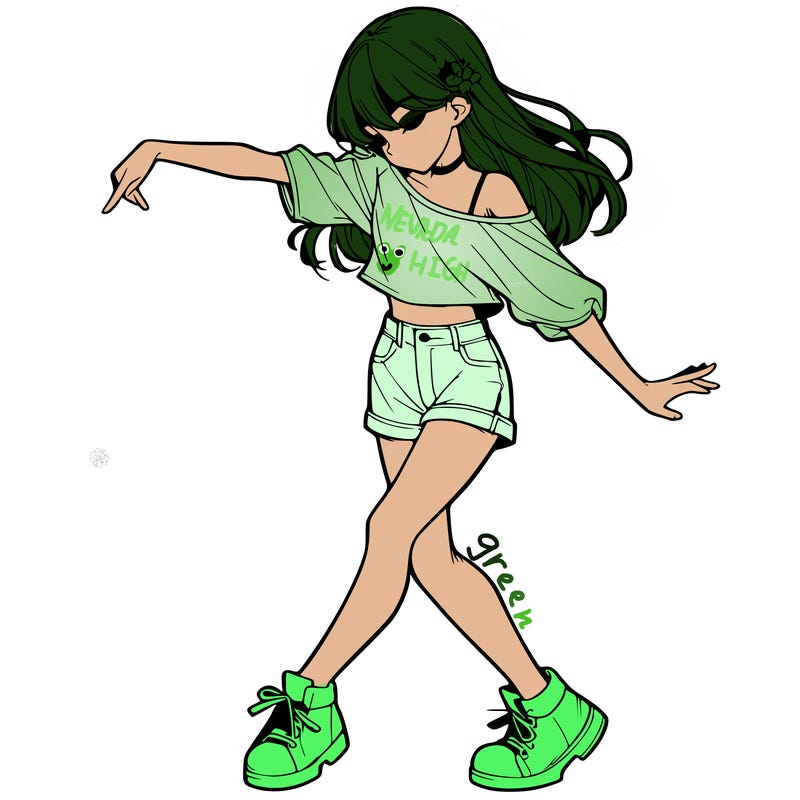 realistic girl danceing