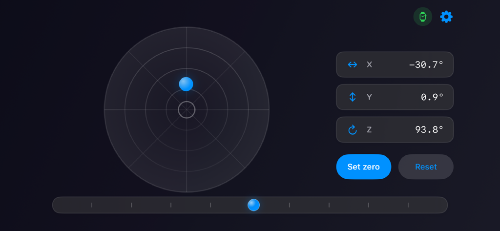 Inclinometer Pro - Inclinometer Pro digital level tool with circular bubble level and XYZ axis degree measurements