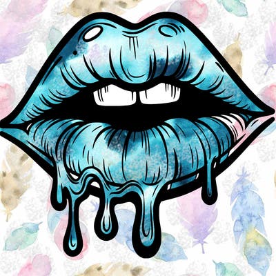 lips that look realistic and drip