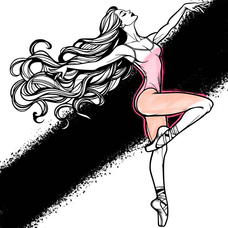 realistic woman dancer