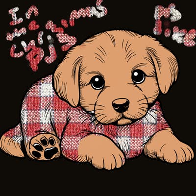 a cute realistic puppy