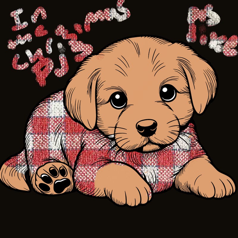 a cute realistic puppy