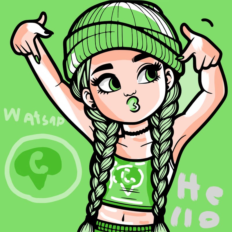 realistic teenage girl with braids and a beanie and crop top doing 🫶🏼