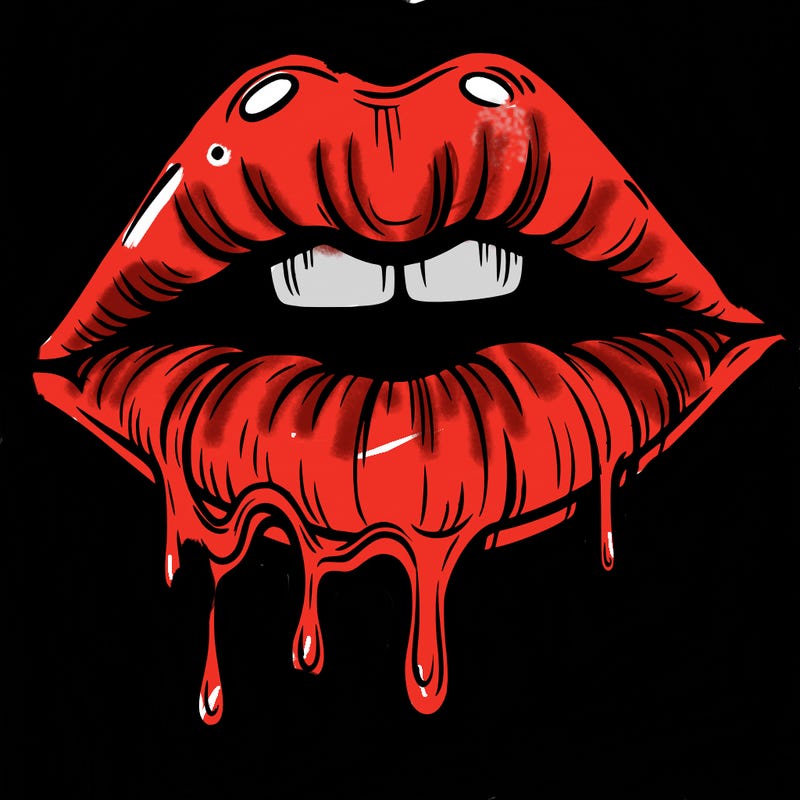 lips that look realistic and drip