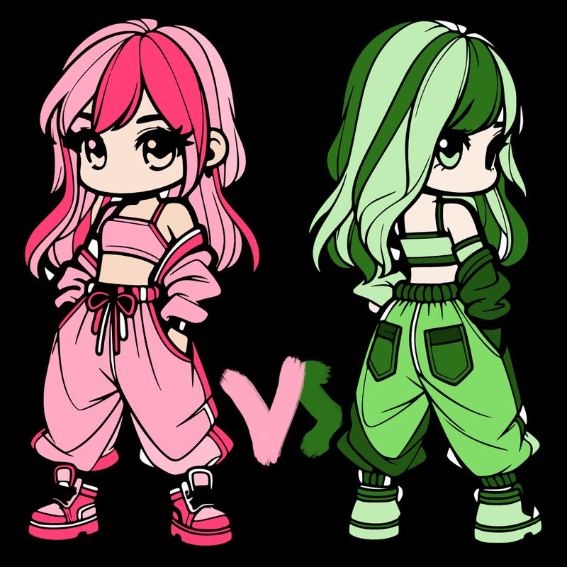 girl in crop top and baggy pants