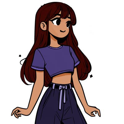 girl in a cute crop top