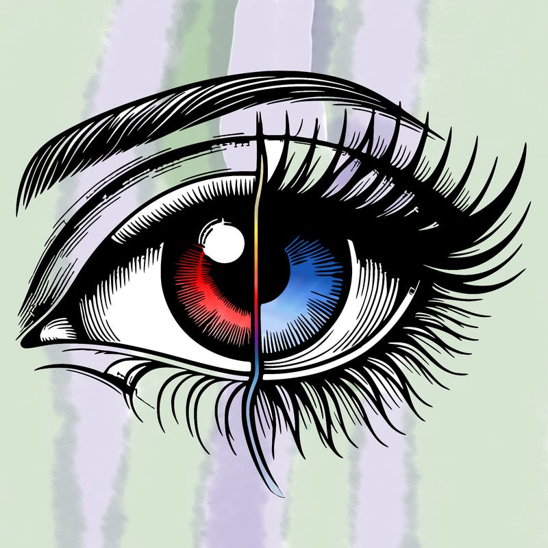realistic eye split