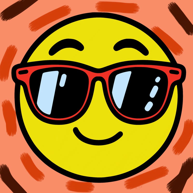 emoji with sunglasses