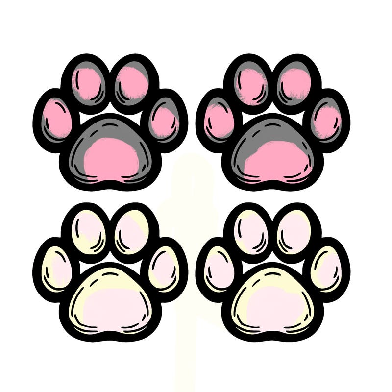 four paw prints