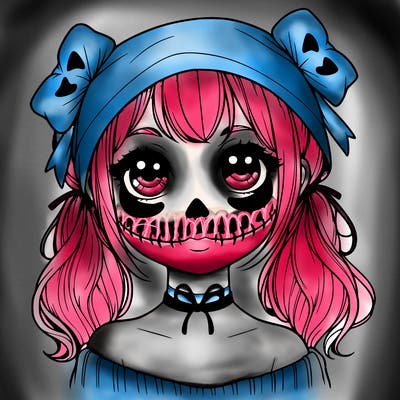 realistic girl halloween