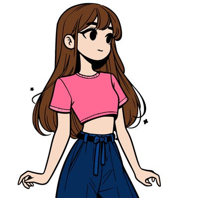 girl in a cute crop top