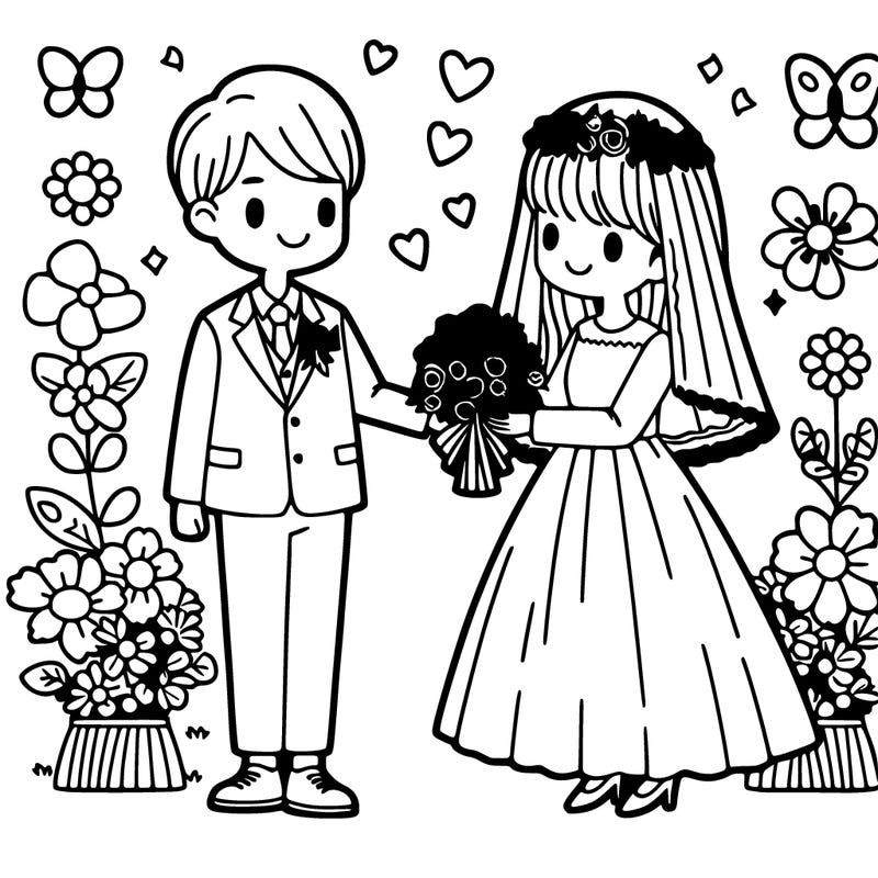 a man and a woman getting married