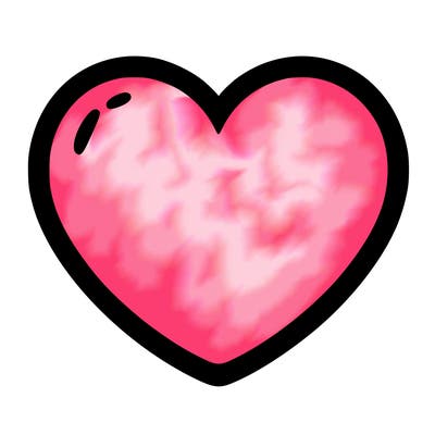 a blank heart