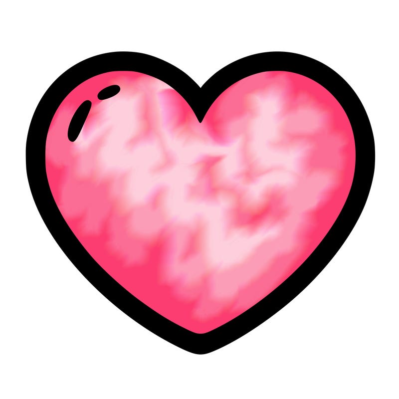 a blank heart