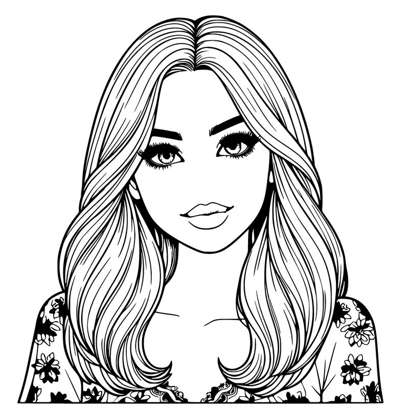 realistic beautiful girl