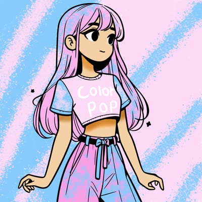 girl in a cute crop top