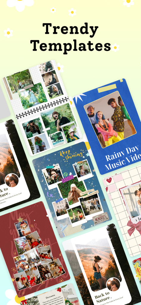 Collage Maker: DIY Wallpaper - A collection of aesthetic and trendy collage templates for DIY wallpapers and social media posts.