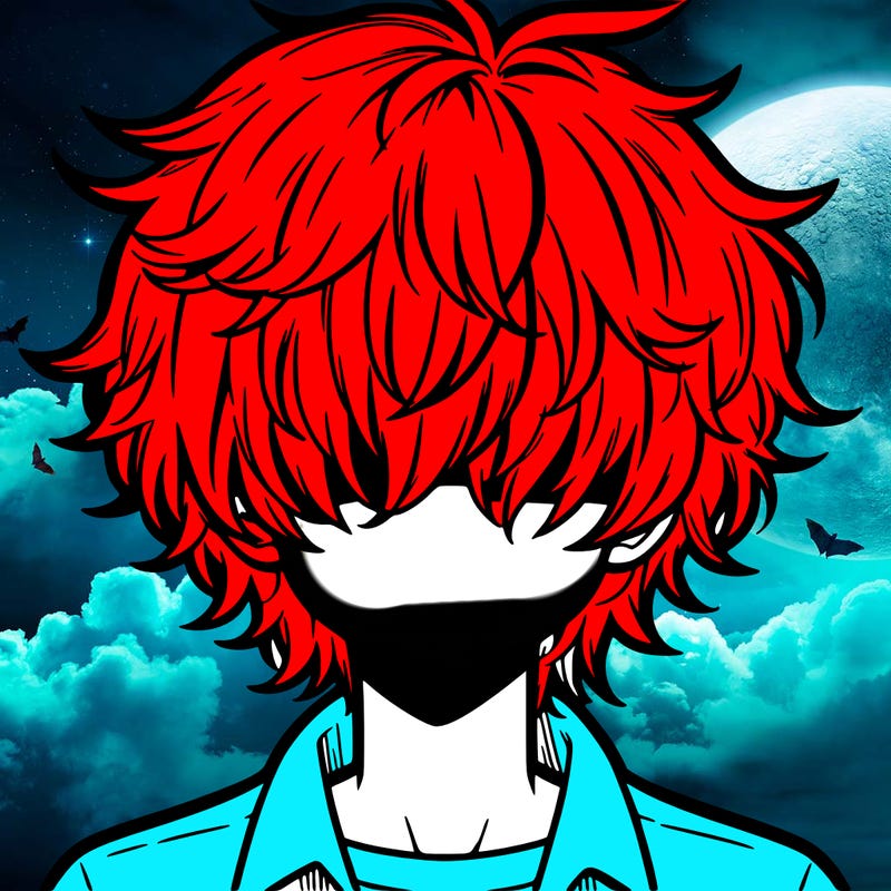 manga boy fluffy hair covering his eyes