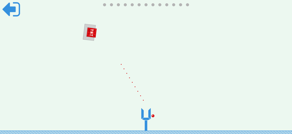 새총과 TNT 블록이 등장하는 아이들을 위한 인터랙티브 수학 미니 게임