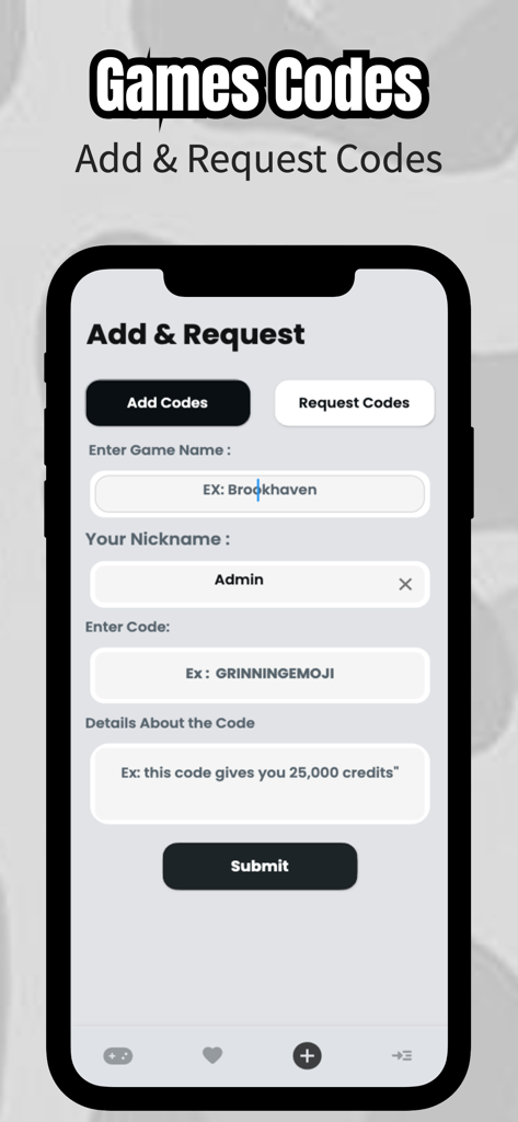 Games Codes For Roblox - Robloxゲームのコードを追加およびリクエストする