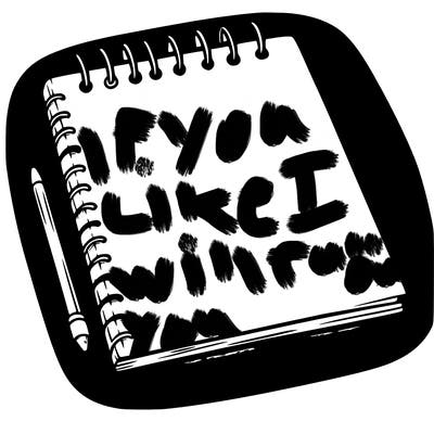 a blank sketch pad