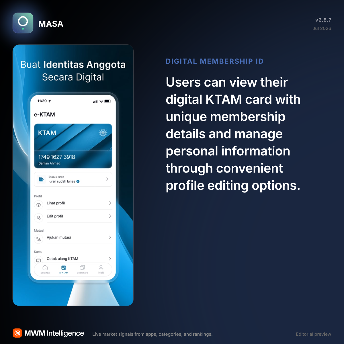 MASA - Lifestyle App | MWM
