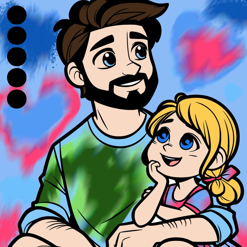 dad with his daughter