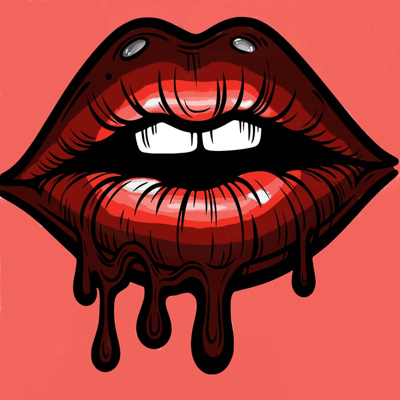 lips that look realistic and drip