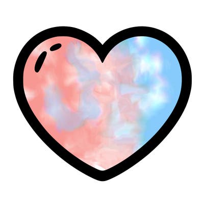 a blank heart
