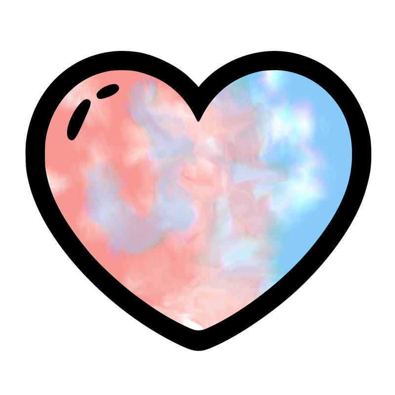 a blank heart